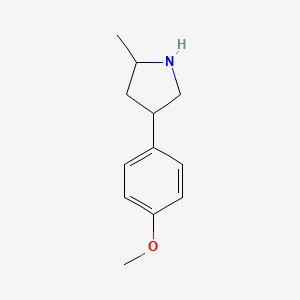 B1423481 4-(4-Methoxyphenyl)-2-methylpyrrolidine CAS No. 91563-34-7