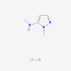 molecular formula C5H10ClN3 B1423484 N,1-二甲基-1H-吡唑-5-胺盐酸盐 CAS No. 1334146-41-6