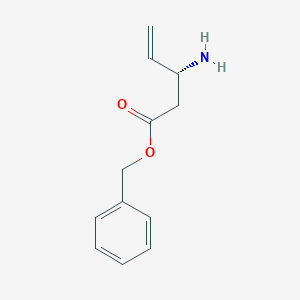 molecular formula C12H15NO2 B14234855 Benzyl (3R)-3-aminopent-4-enoate CAS No. 390402-28-5