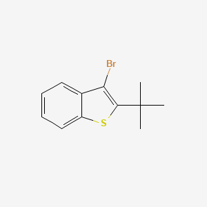 molecular formula C12H13BrS B14234886 Benzo[b]thiophene, 3-bromo-2-(1,1-dimethylethyl)- CAS No. 415680-10-3