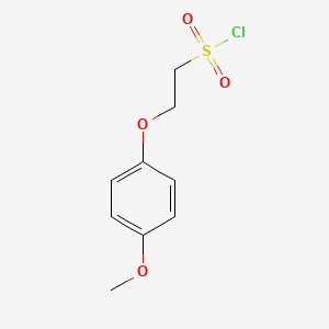 molecular formula C9H11ClO4S B1423490 2-(4-甲氧基苯氧基)乙烷-1-磺酰氯 CAS No. 90220-74-9
