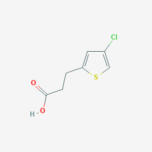 molecular formula C7H7ClO2S B1423491 3-(4-氯噻吩-2-基)丙酸 CAS No. 89793-51-1