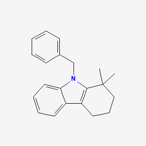 1H-Carbazole, 2,3,4,9-tetrahydro-1,1-dimethyl-9-(phenylmethyl)-