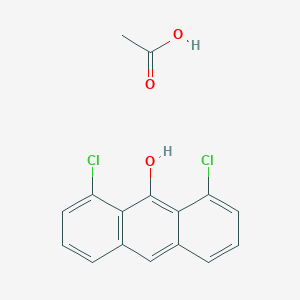 Acetic acid;1,8-dichloroanthracen-9-ol