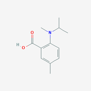 molecular formula C12H17NO2 B1423493 5-甲基-2-[甲基(丙-2-基)氨基]苯甲酸 CAS No. 1247469-25-5