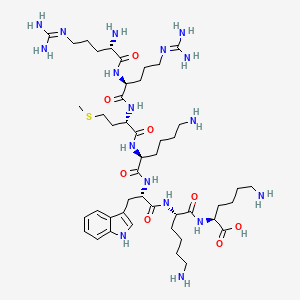 L-Lysine, L-arginyl-L-arginyl-L-methionyl-L-lysyl-L-tryptophyl-L-lysyl-