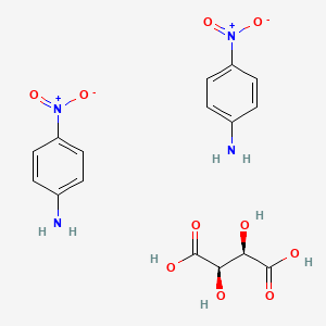 (2R,3R)-2,3-dihydroxybutanedioic acid;4-nitroaniline