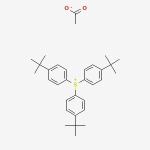 Tris(4-tert-butylphenyl)sulfanium acetate