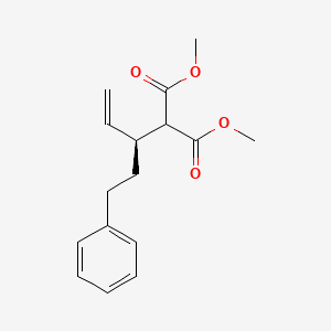 Dimethyl [(3S)-5-phenylpent-1-en-3-yl]propanedioate