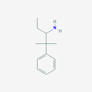 molecular formula C12H19N B1423505 2-甲基-2-苯基戊-3-胺 CAS No. 1341757-90-1