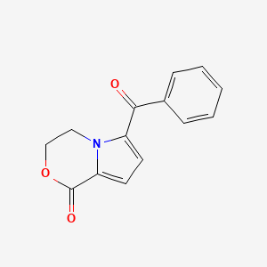 1H-Pyrrolo[2,1-c][1,4]oxazin-1-one, 6-benzoyl-3,4-dihydro-