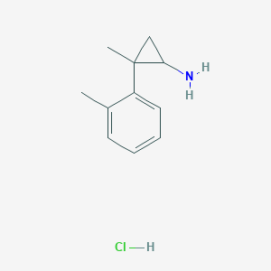 2-Methyl-2-(2-methylphenyl)cyclopropan-1-amine hydrochloride