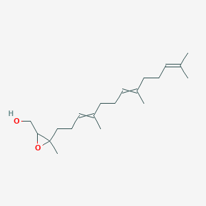 molecular formula C20H34O2 B14235093 [3-Methyl-3-(4,8,12-trimethyltrideca-3,7,11-trien-1-yl)oxiran-2-yl]methanol CAS No. 500996-28-1