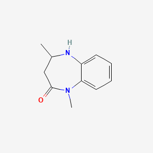 molecular formula C11H14N2O B1423518 1,4-二甲基-2,3,4,5-四氢-1H-1,5-苯并二氮杂卓-2-酮 CAS No. 123228-94-4