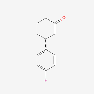 (3R)-3-(4-fluorophenyl)cyclohexan-1-one