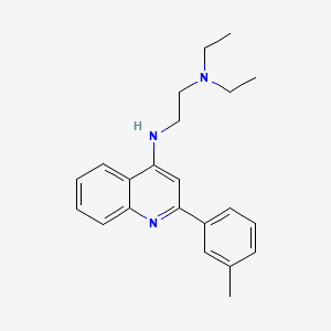 1,2-Ethanediamine, N,N-diethyl-N'-[2-(3-methylphenyl)-4-quinolinyl]-