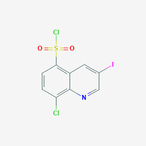 B1423535 8-Chloro-3-iodoquinoline-5-sulfonyl chloride CAS No. 1334147-97-5