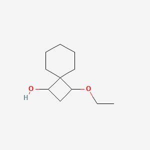 molecular formula C11H20O2 B1423541 3-乙氧基螺[3.5]壬-1-醇 CAS No. 1354951-03-3