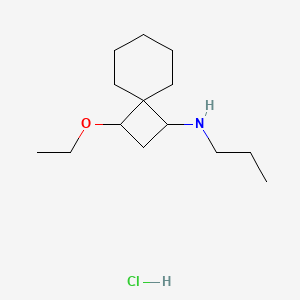 B1423542 3-ethoxy-N-propylspiro[3.5]nonan-1-amine hydrochloride CAS No. 1354953-89-1
