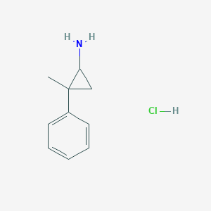 molecular formula C10H14ClN B1423543 2-甲基-2-苯基环丙-1-胺盐酸盐 CAS No. 90874-48-9