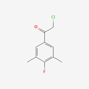 molecular formula C10H10ClFO B1423548 2-氯-1-(4-氟-3,5-二甲基苯基)乙酮 CAS No. 176548-89-3
