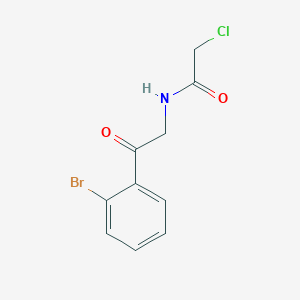 molecular formula C10H9BrClNO2 B1423555 N-[2-(2-溴苯基)-2-氧代乙基]-2-氯乙酰胺 CAS No. 1354954-01-0