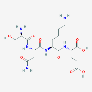 B14235634 L-Seryl-L-asparaginyl-L-lysyl-L-glutamic acid CAS No. 547713-63-3