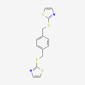 Thiazole, 2,2'-[1,4-phenylenebis(methylenethio)]bis-