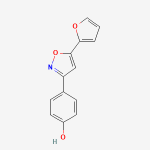 4-[5-(Furan-2-yl)-1,2-oxazol-3(2H)-ylidene]cyclohexa-2,5-dien-1-one