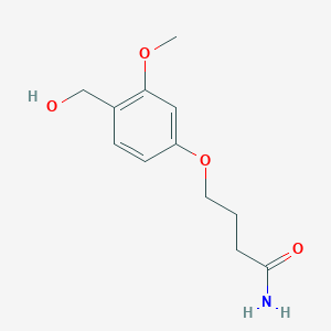 4-[4-(Hydroxymethyl)-3-methoxyphenoxy]butanamide