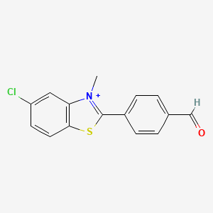 5-Chloro-2-(4-formylphenyl)-3-methyl-1,3-benzothiazol-3-ium