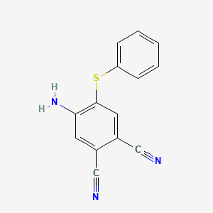 1,2-Benzenedicarbonitrile, 4-amino-5-(phenylthio)-