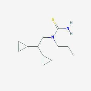 molecular formula C12H22N2S B142358 N-(2,2-Dicyclopropylethyl)-N-propylthiourea CAS No. 155047-74-8