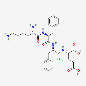 molecular formula C29H39N5O7 B14235821 L-Glutamic acid, L-lysyl-L-phenylalanyl-L-phenylalanyl- CAS No. 428815-89-8