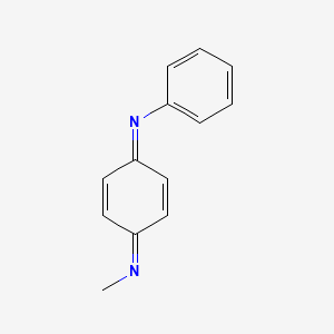 molecular formula C13H12N2 B14235826 (1E,4E)-N~1~-Methyl-N~4~-phenylcyclohexa-2,5-diene-1,4-diimine CAS No. 331990-60-4