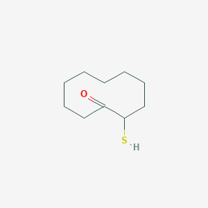 molecular formula C10H18OS B14235845 Cyclodecanone, 2-mercapto- CAS No. 381224-15-3