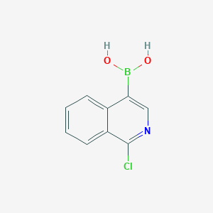 molecular formula C9H7BClNO2 B1423591 (1-氯异喹啉-4-基)硼酸 CAS No. 848841-48-5