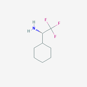 molecular formula C8H14F3N B1423592 (S)-1-环己基-2,2,2-三氟乙基胺 CAS No. 75703-08-1