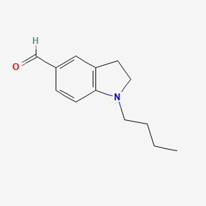 1-Butyl-2,3-dihydro-1H-indole-5-carbaldehyde