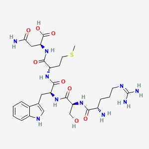 N~5~-(Diaminomethylidene)-L-ornithyl-L-seryl-L-tryptophyl-L-methionyl-L-asparagine