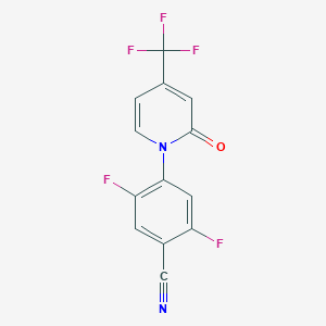 Benzonitrile, 2,5-difluoro-4-[2-oxo-4-(trifluoromethyl)-1(2H)-pyridinyl]-