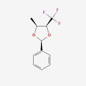 1,3-Dioxolane, 4-methyl-2-phenyl-5-(trifluoromethyl)-, (2S,4S,5S)-