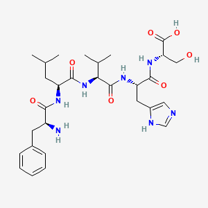 L-Serine, L-phenylalanyl-L-leucyl-L-valyl-L-histidyl-