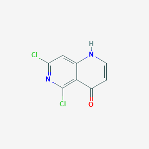 molecular formula C8H4Cl2N2O B1423600 5,7-二氯-1,6-萘啶-4(1H)-酮 CAS No. 863785-66-4