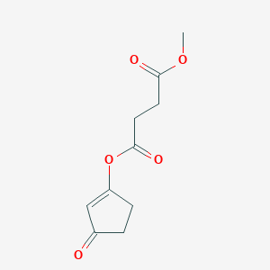 Methyl 3-oxocyclopent-1-en-1-yl butanedioate