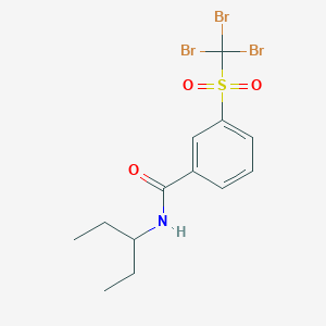 N-(Pentan-3-yl)-3-(tribromomethanesulfonyl)benzamide