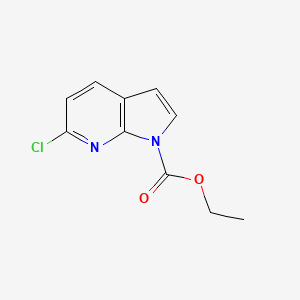 molecular formula C10H9ClN2O2 B1423606 Ethyl 6-chloro-1H-pyrrolo[2,3-b]pyridine-1-carboxylate CAS No. 849068-50-4