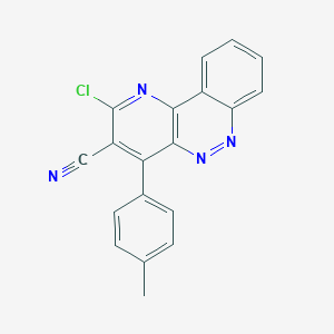 2-Chloro-4-(4-methylphenyl)pyrido[3,2-c]cinnoline-3-carbonitrile