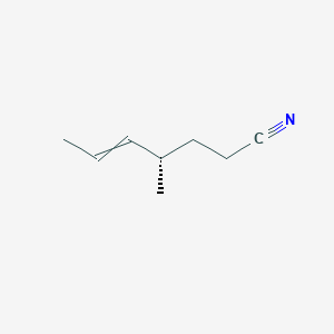 (4S)-4-methylhept-5-enenitrile