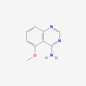 molecular formula C9H9N3O B1423612 5-メトキシキナゾリン-4-アミン CAS No. 885277-54-3